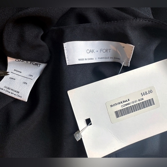 💕 NWT Oak+Fort Spaghetti Dress Size Medium - Picture 3 of 4